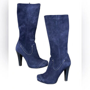 Marko suede blue high boots 7.5 beautiful condition